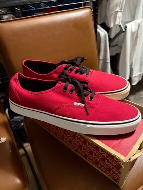 New Vans Authentic “Chili Red” in men’s size 13